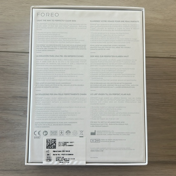 New & Sealed! FOREO Espada Cobalt Blue - Picture 3 of 5